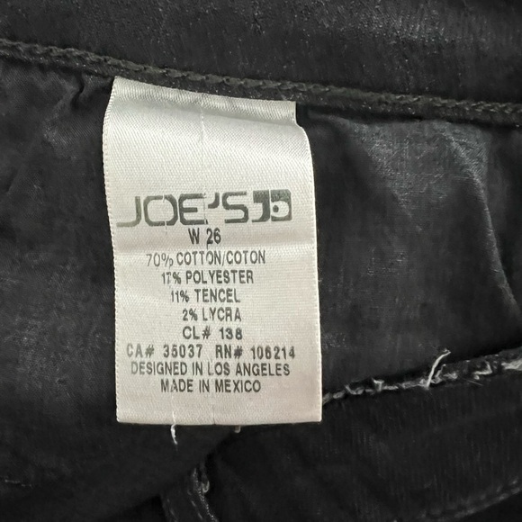 Joe's Skinny Distressed Ankle Black Jeans - Picture 8 of 9